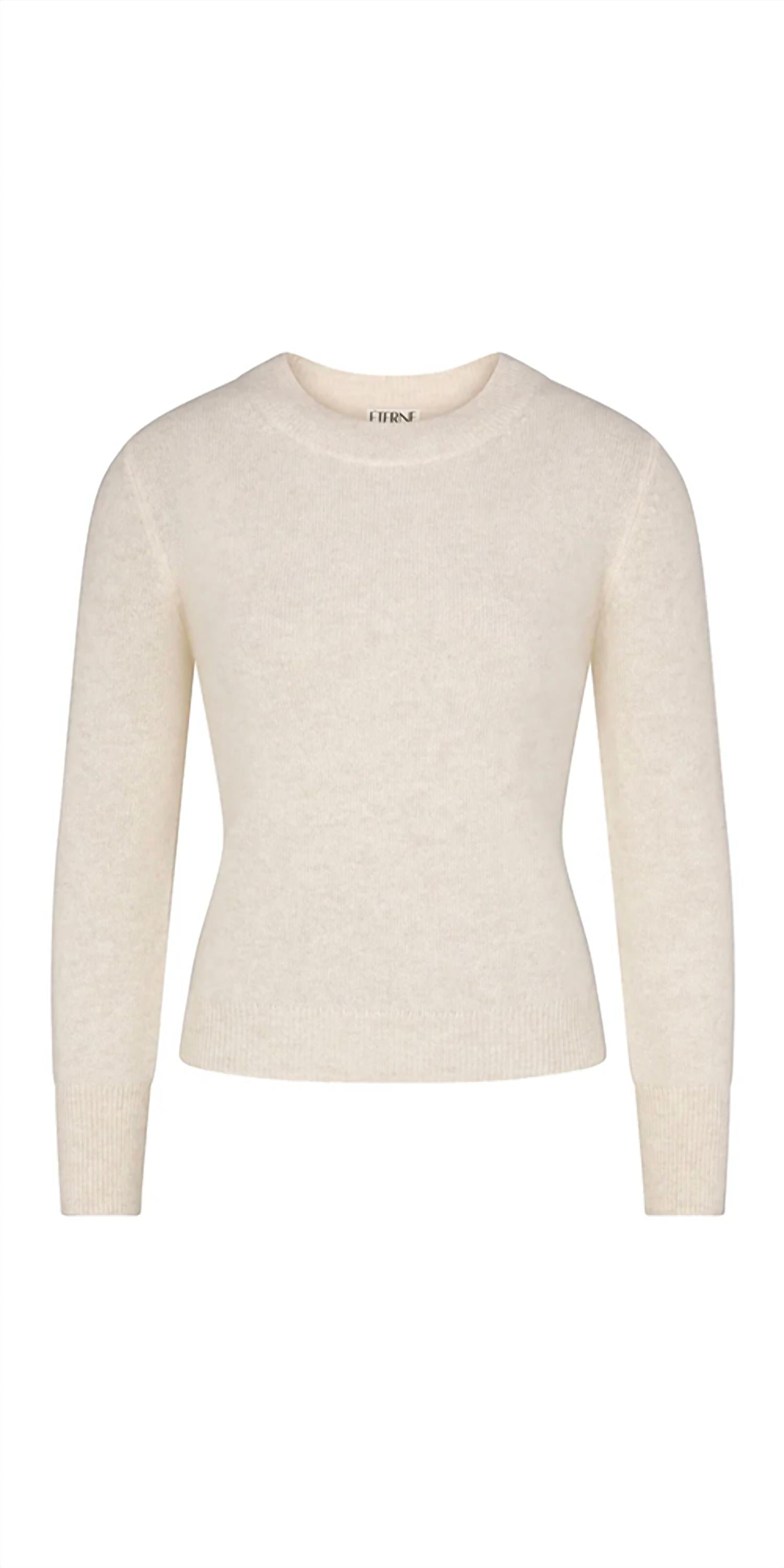 Eterne Francis Cashmere Sweater in oatmeal - women's sweater - view 4