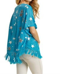 Umgee - Star Print Tassel Top