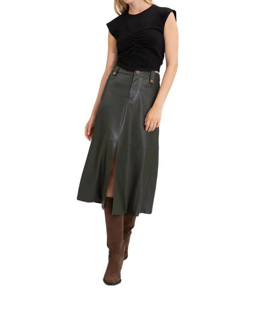 Tanya Taylor - Vegan Leather Hudie Skirt