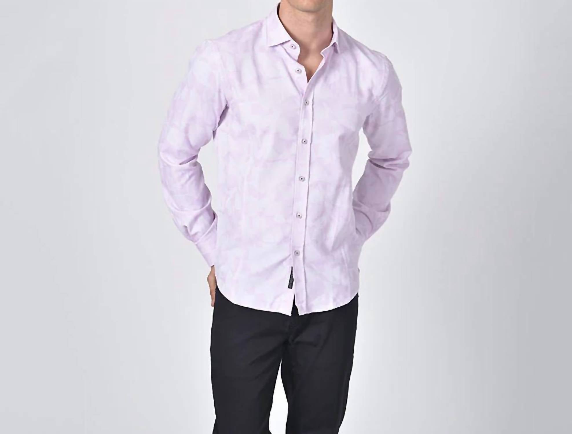 Eight X - Geo-shapes Button Down Jacquard Shirt
