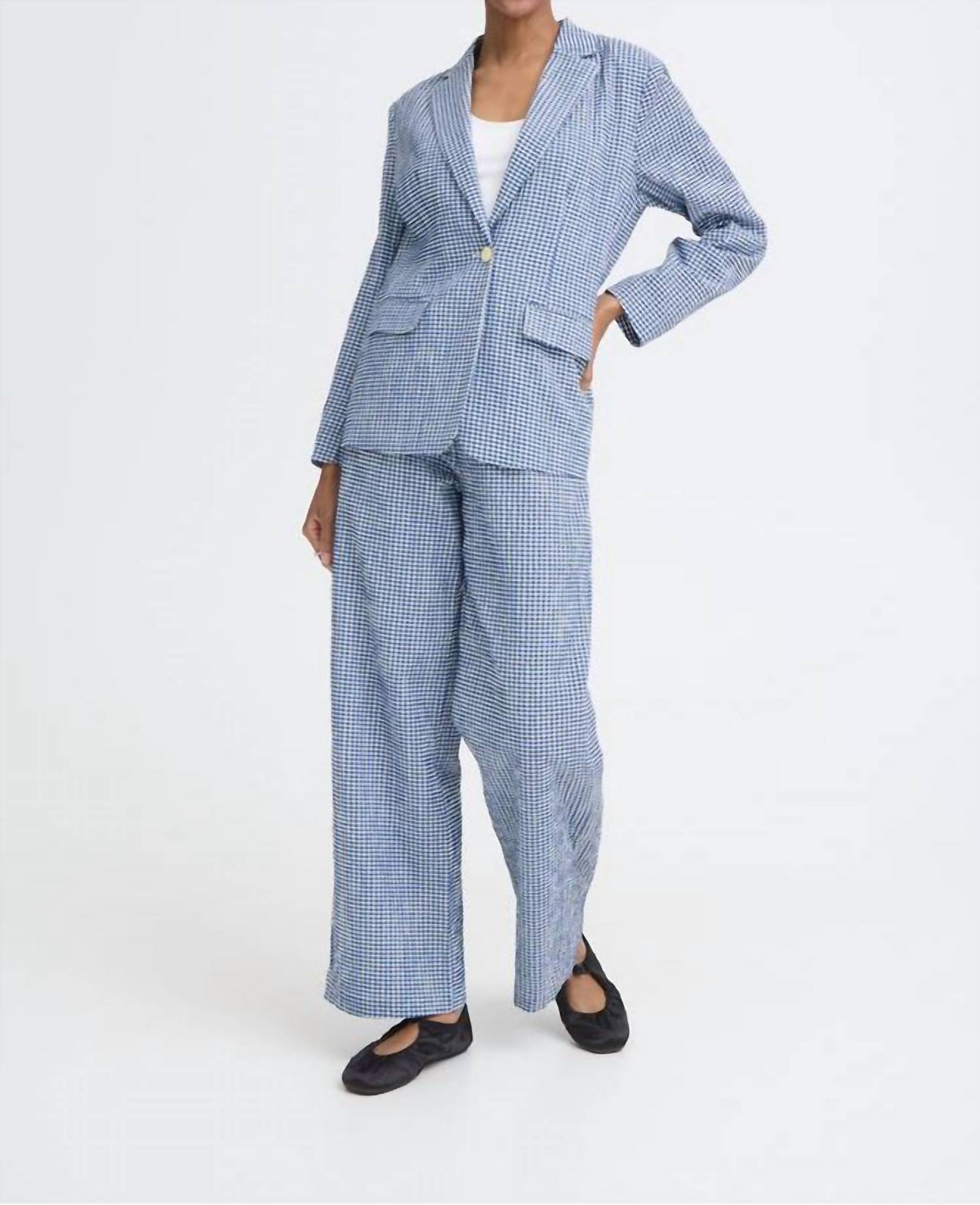 Ichi - Jilma Gingham Blazer