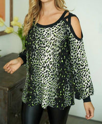 White Birch - Cut Out Leopard Top