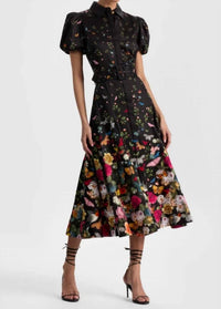 Alice + Olivia - Henrietta Full Flare Midi Dress