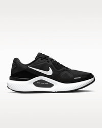 NIKE Women's Structure 26 Road Running Shoes in black cool grey metallic silver white - women's shoe - alternate view