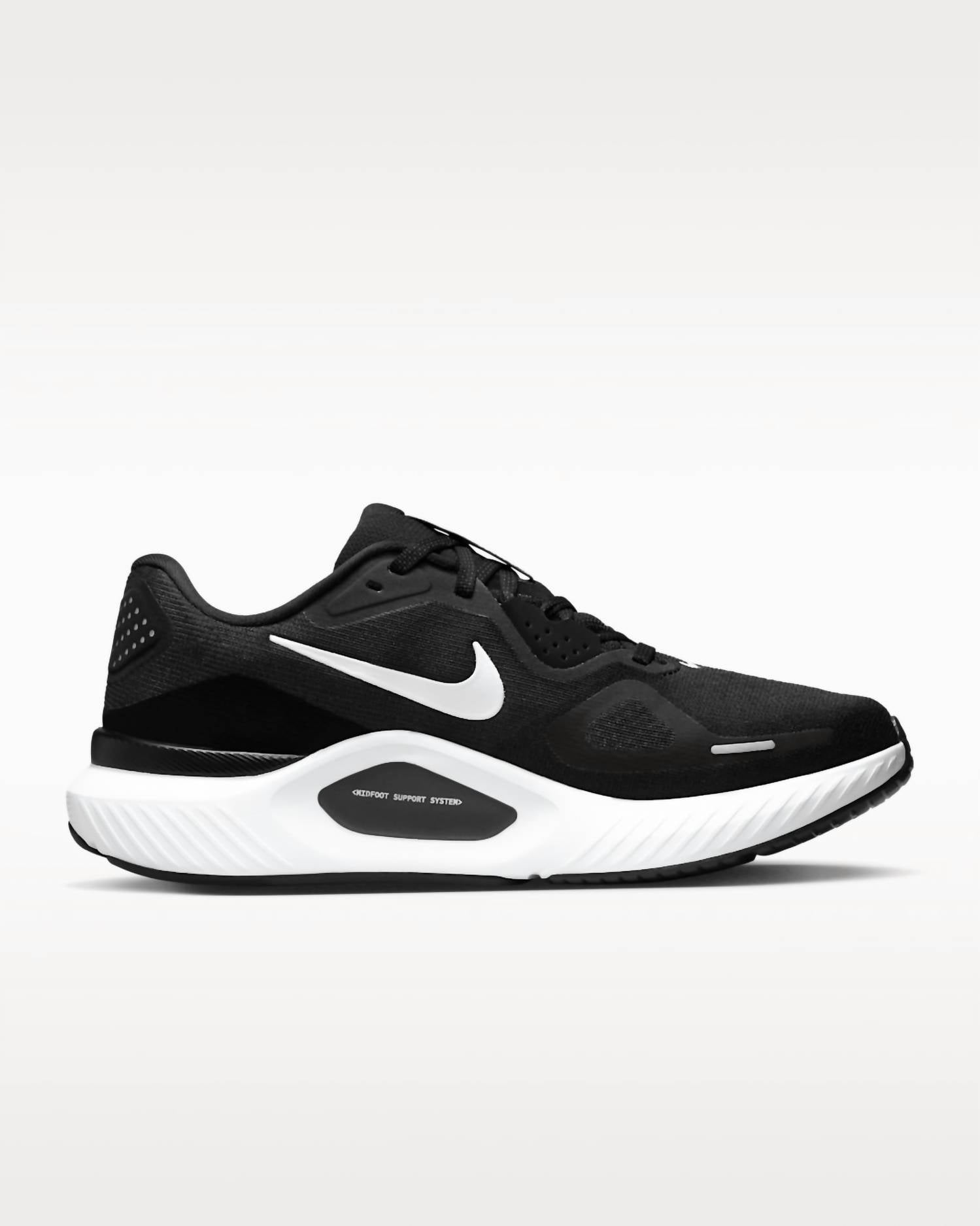NIKE Women's Structure 26 Road Running Shoes in black cool grey metallic silver white - women's shoe - alternate view