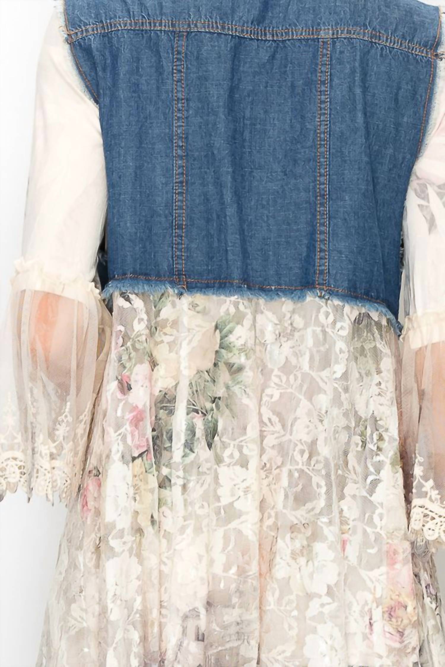 Origami - Denim Lace Vest