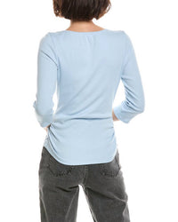 Michael Stars - Asha Quarter Sleeve Straight Neck Top