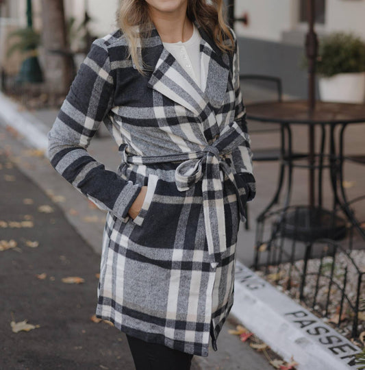 Active Usa - Kinsley Tie Waist Coat