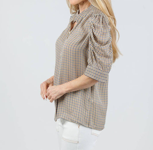 Frame - Houndstooth Gillian Top