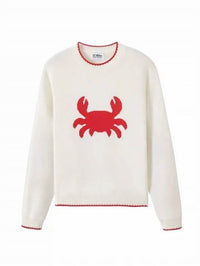 27 Miles Malibu - James Cotton Crab Intarsia Crew Sweater