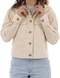 Rhythm. - Dylan Cropped Shacket