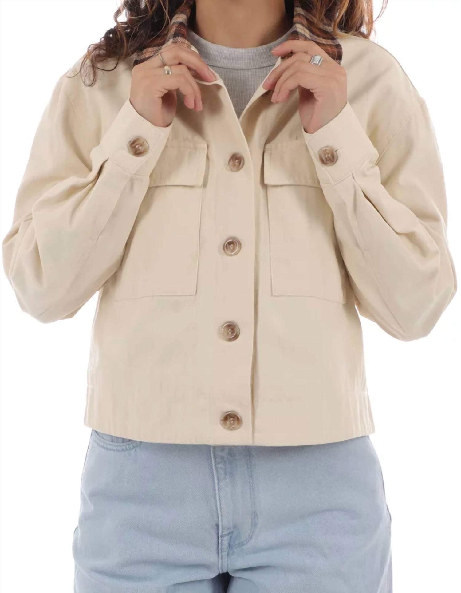 Rhythm. - Dylan Cropped Shacket