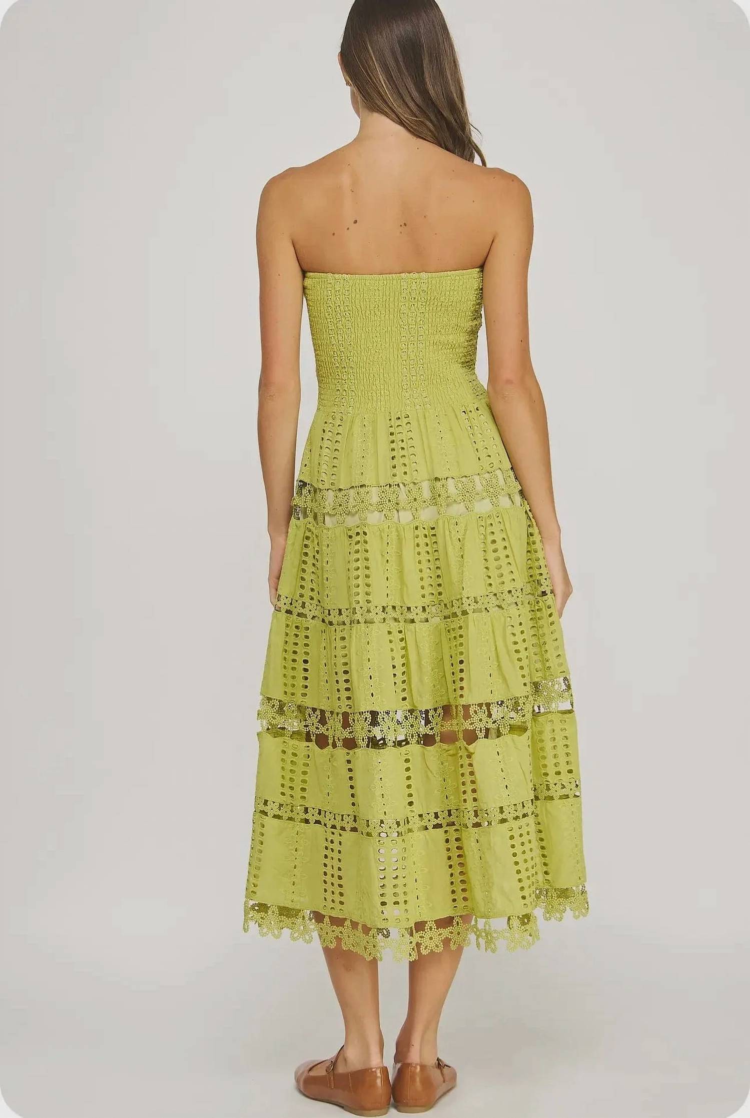 Strut & Bolt - Lena Eyelet Midi Dress