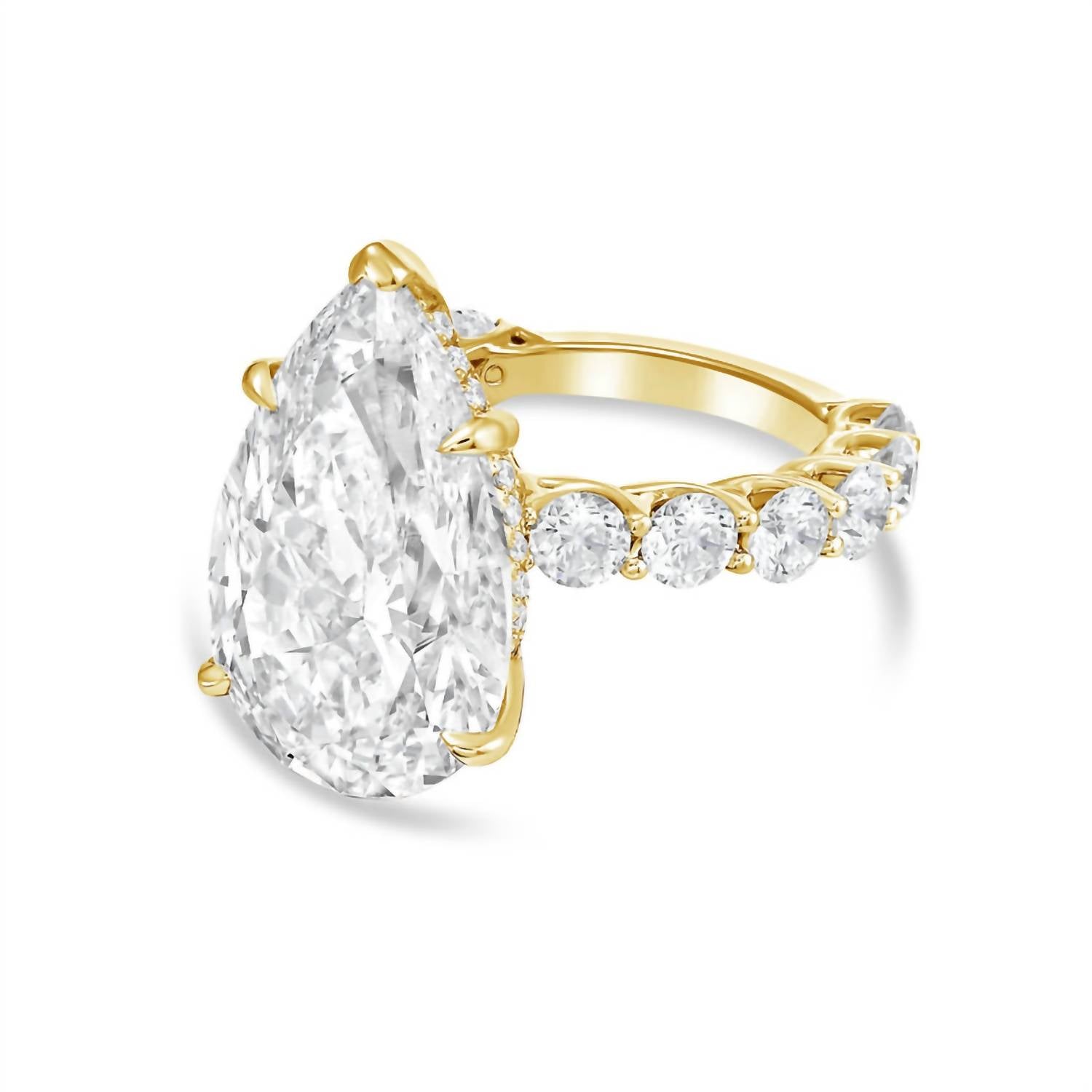 Diana M Jewels - Women's Pear & Round Lab-Grown Diamond Fashion Ring (5.00 Ct) - Statement
