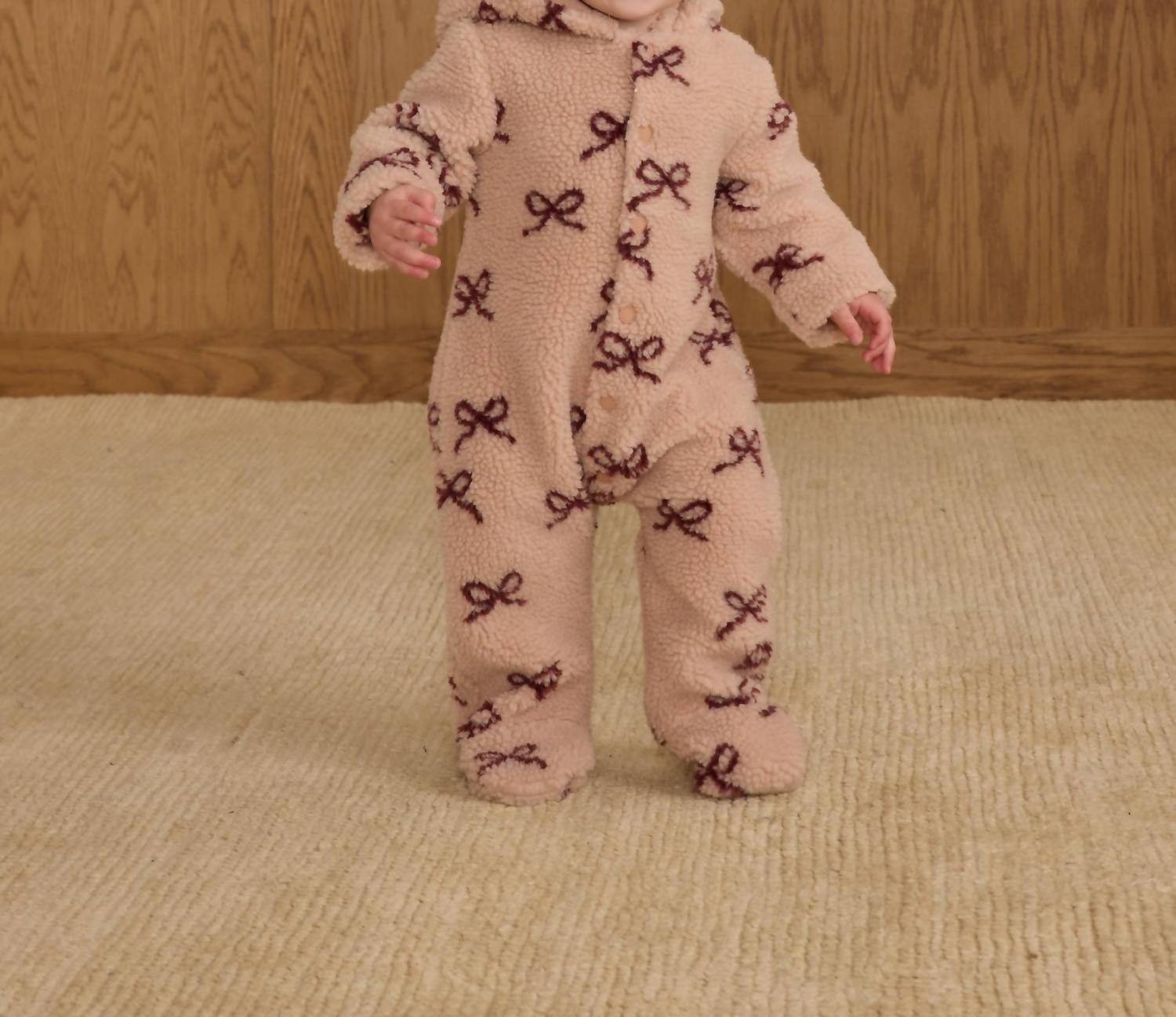 Rylee + Cru - Kids' Bows Fleece Jumpsuit