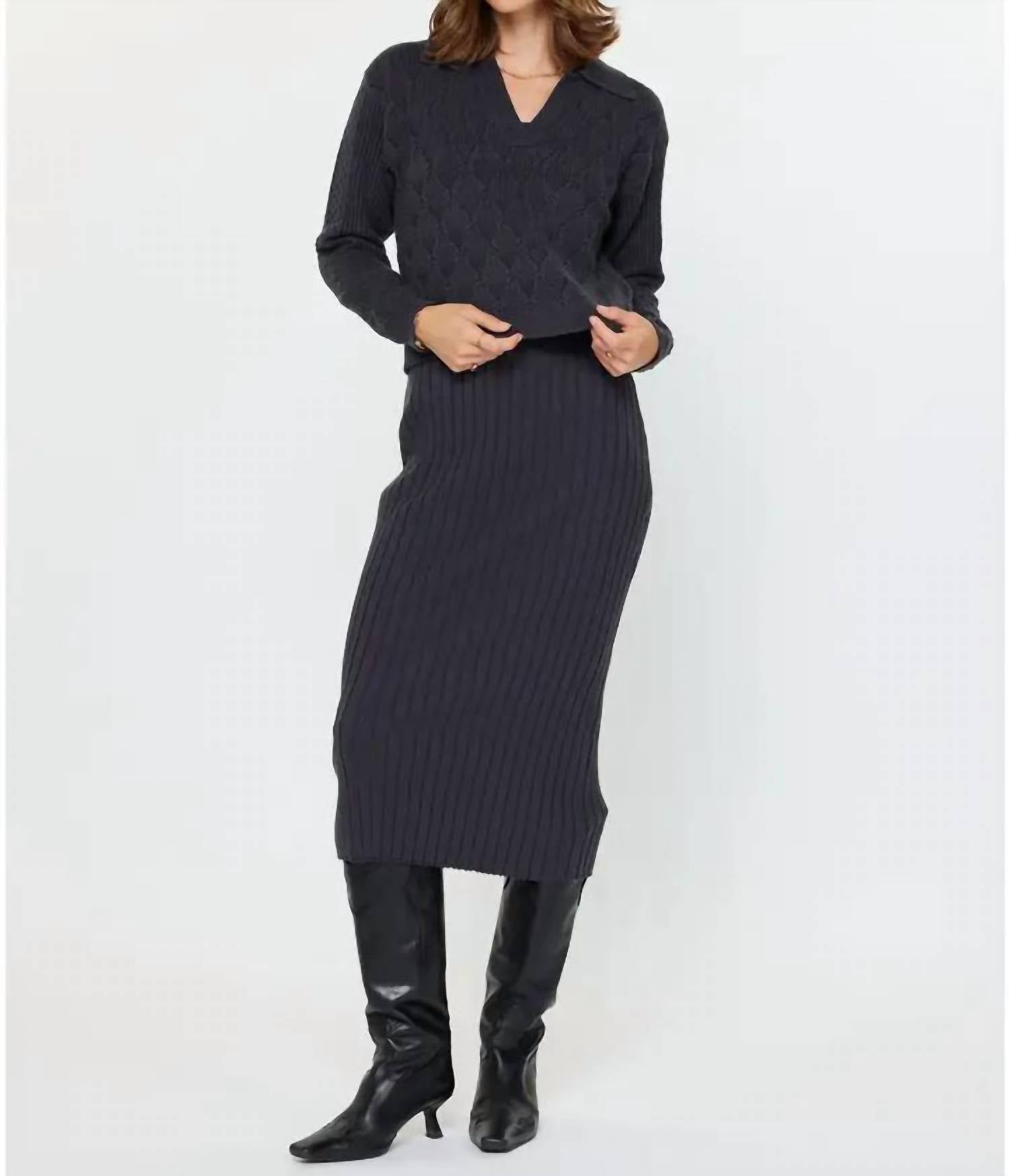 Current Air - Tessa Twofer Sweater & Midi Dress Set