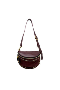 KEMPTON & Co. Women's Inez Belt Bag in dark red - women's bag