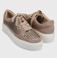 VANELi Women's Yago Lace Up Sneaker in shell mercury - women's sneaker - detail view
