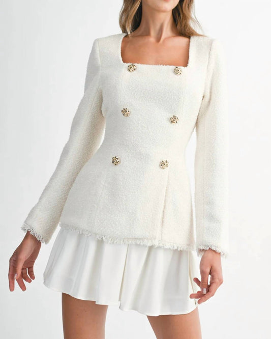 Mable - She’s A Classic Tweed Skirt Set