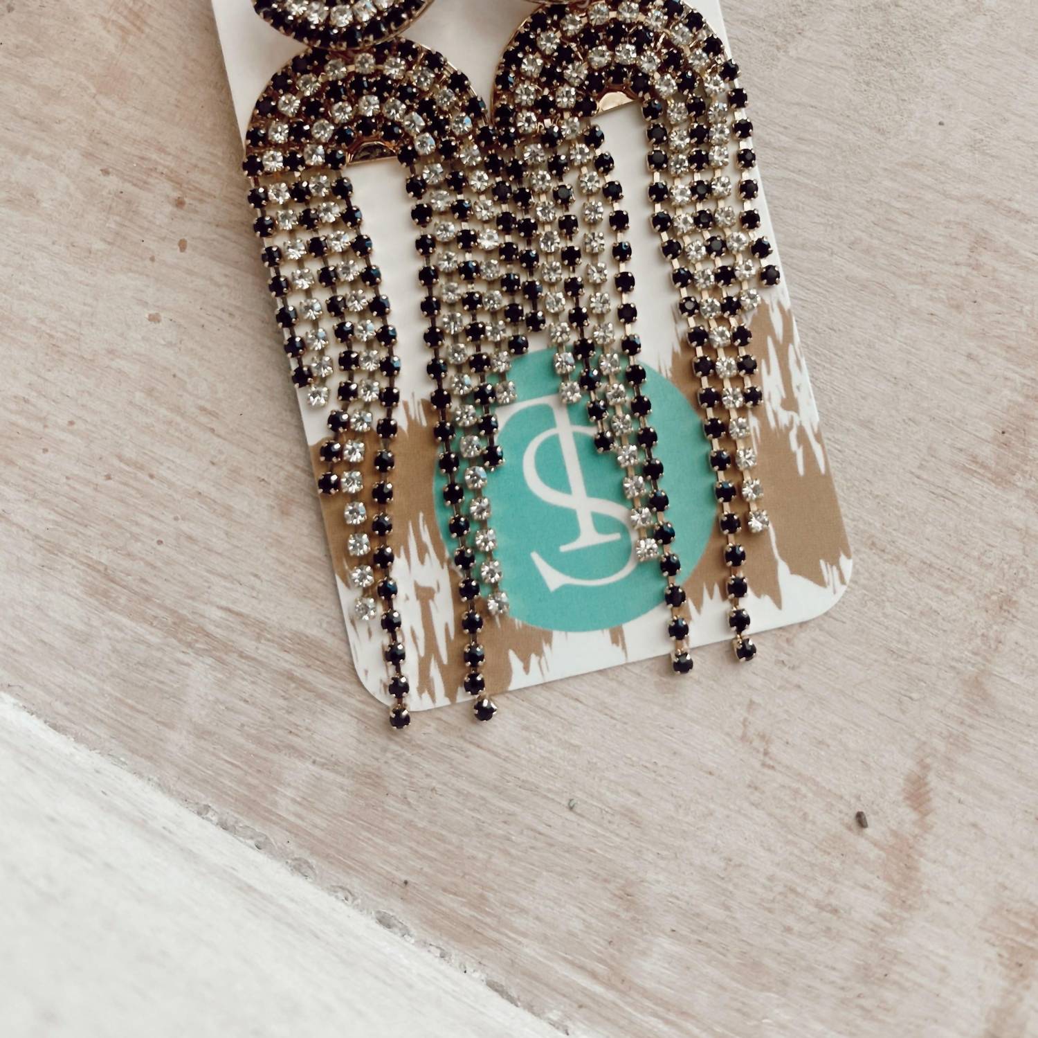 Taylor Shaye - Women's Stud Chain Drop Earrings