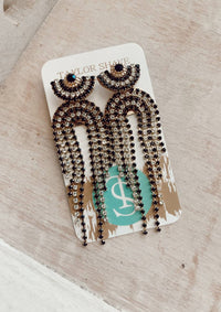 Taylor Shaye - Women's Stud Chain Drop Earrings
