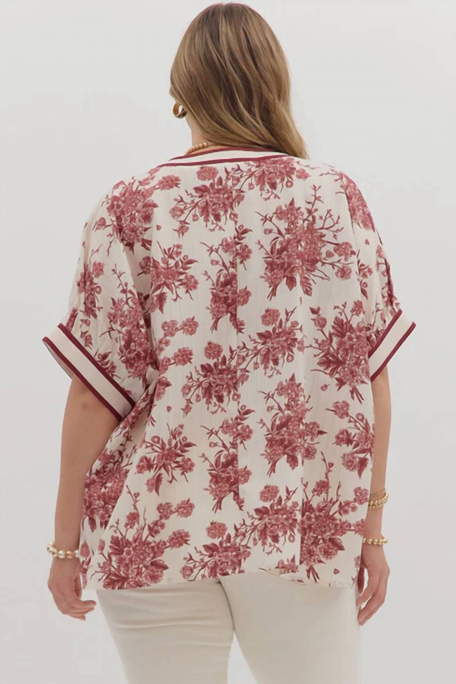 Entro - Floral Burst Dolman Top