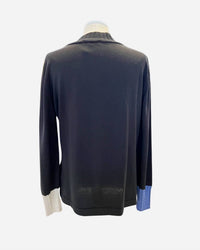 French Kyss - Women's Denim Braided Sweater