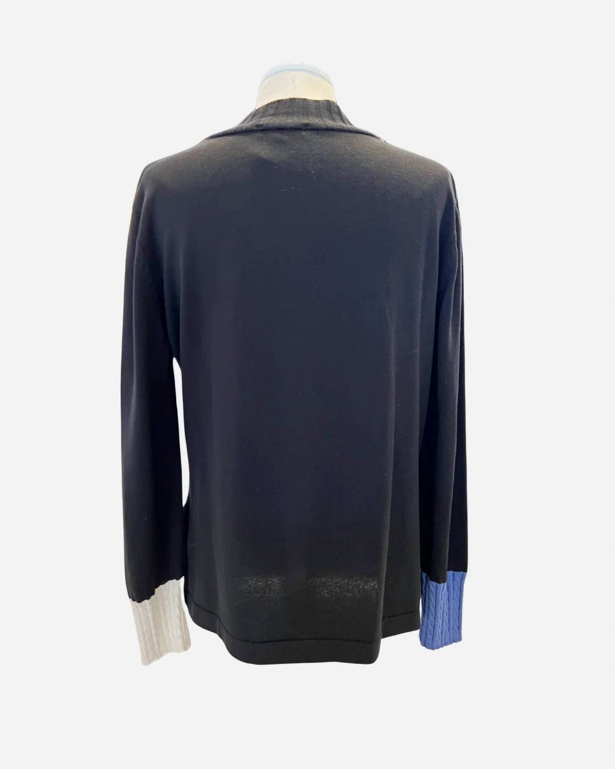 French Kyss - Women's Denim Braided Sweater