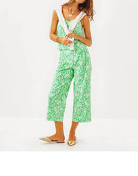 Lilly Pulitzer Kylo Strapless Bustier Top in fauna green tulip to tango - women's shirt - alternate view
