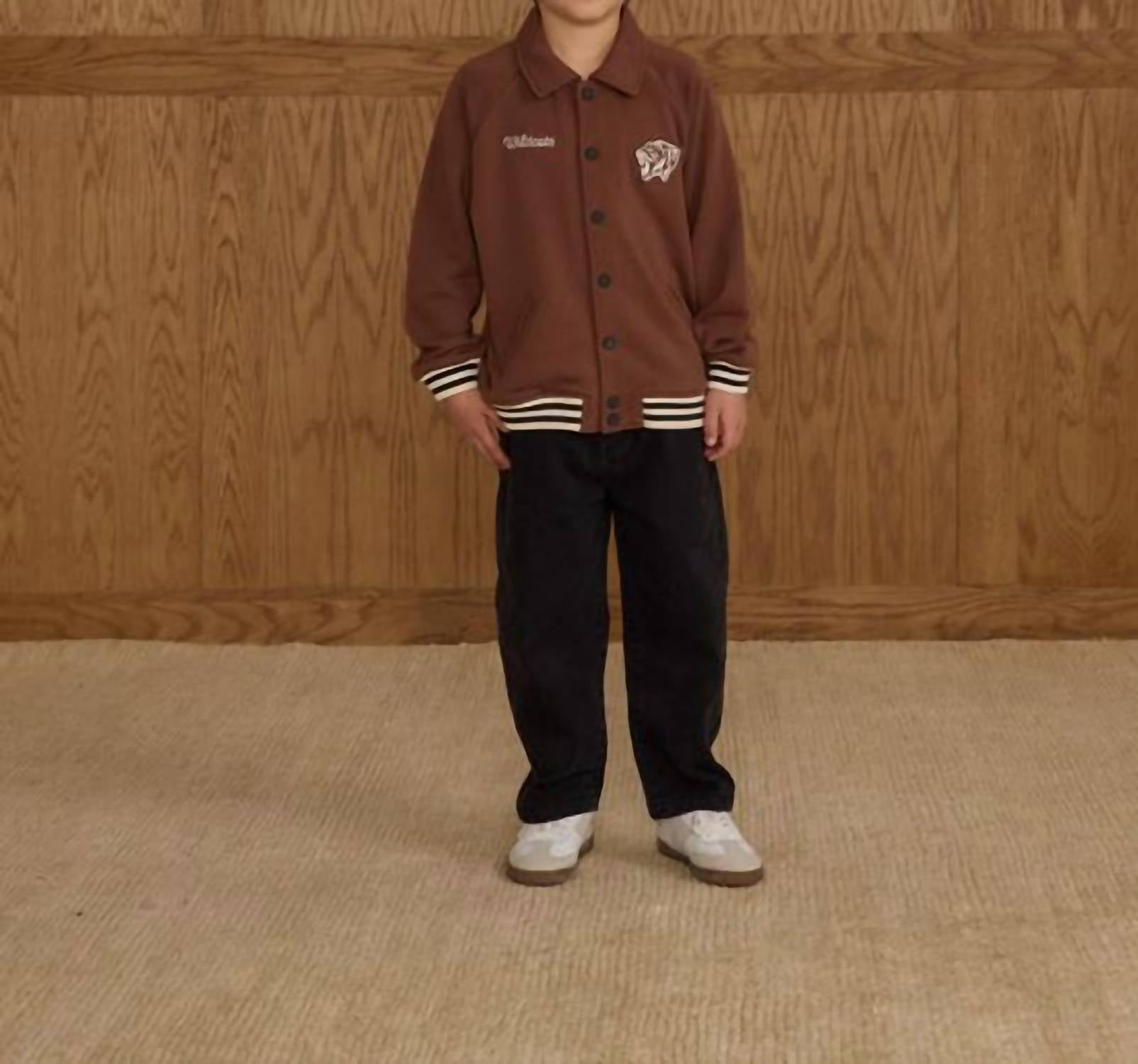 Rylee + Cru Baggy Pant in washed black 1 - kids' item - view 4