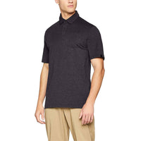 UNDER ARMOUR Charged Cotton Scramble Golf Polo Shirt Top in black - men's shirt