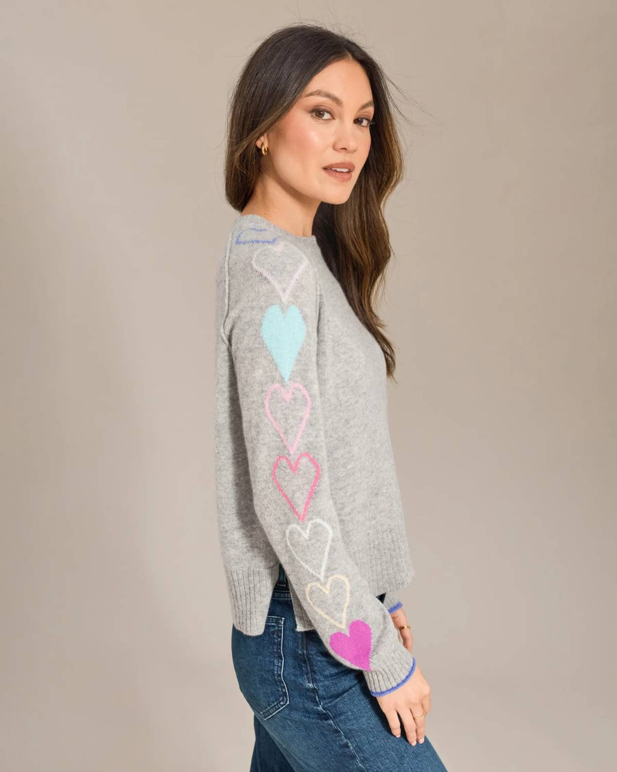 Alashan Cashmere - Hearts And Hugs Crew Neck Sweater