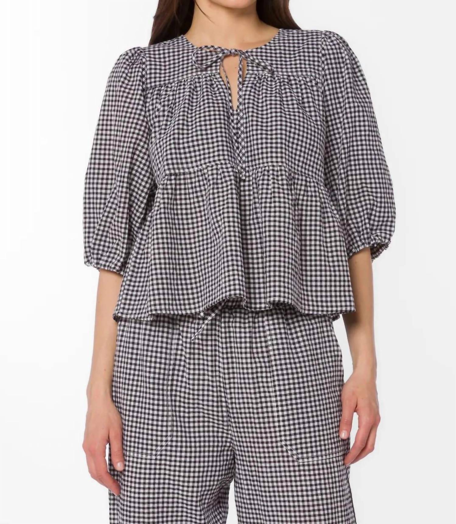Velvet Heart - Ferlita Gingham Blouse