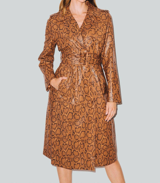 Hilary Macmillan - Snakeskin Trench Coat