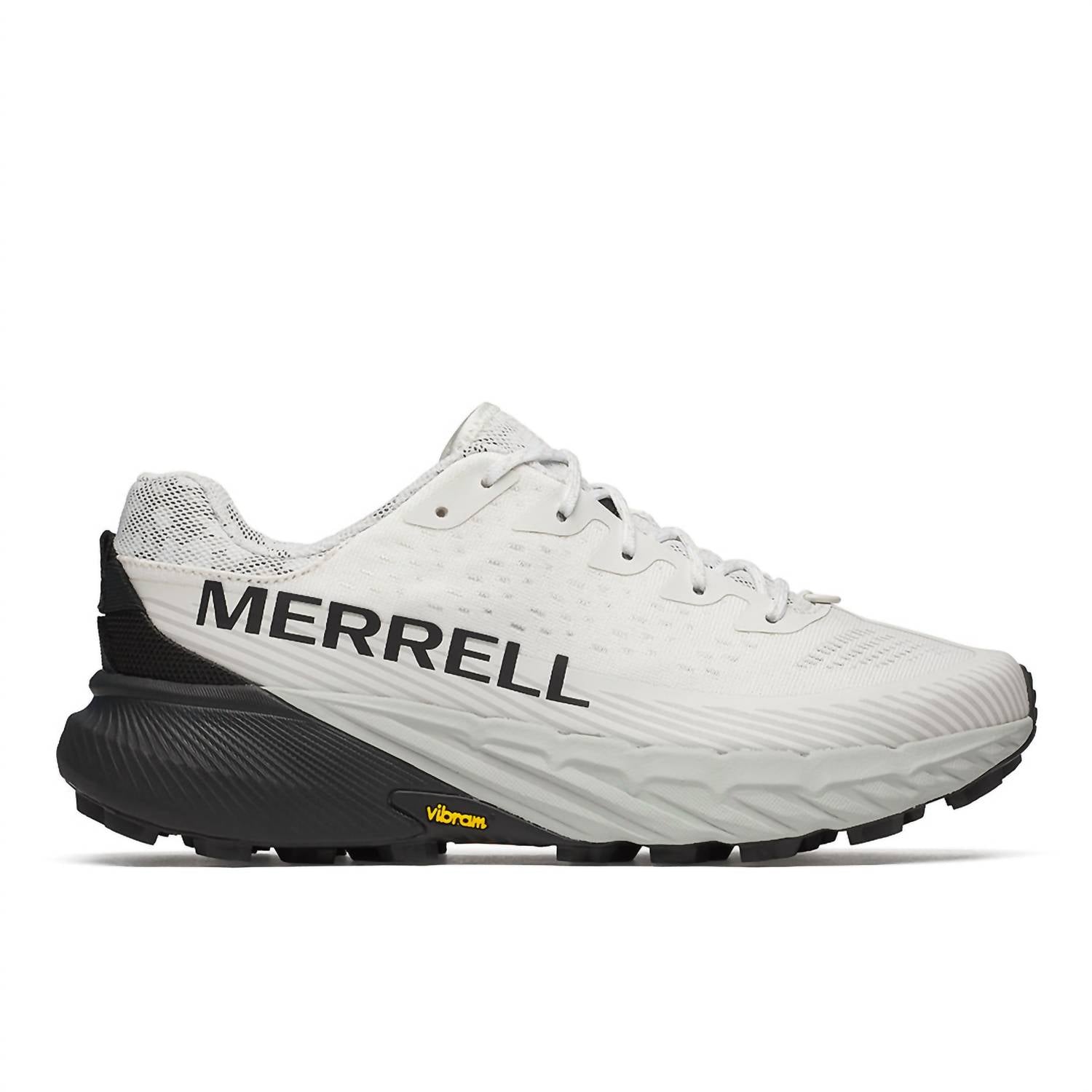 MERRELL Men's Agility Peak 5 Running Shoes in ash black - men's sneaker - detail view