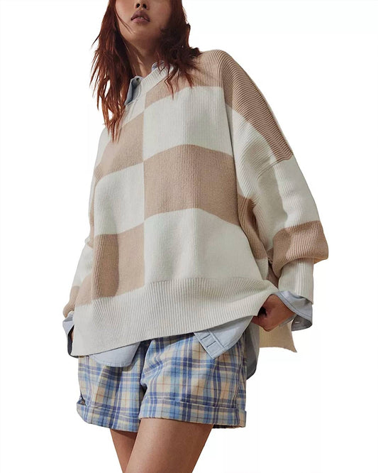 Free People - Checker Easy Street Sweater