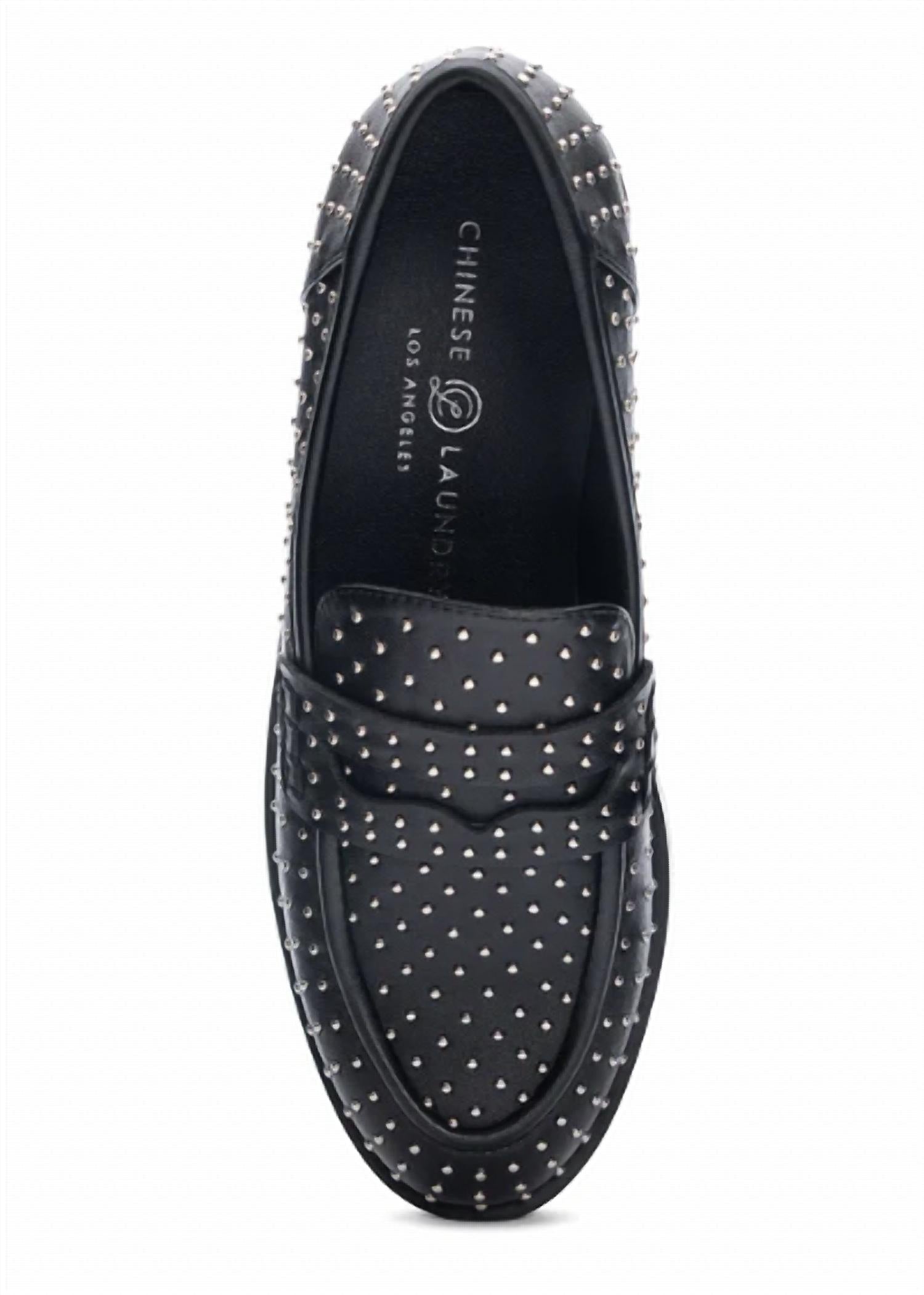 CHINESE LAUNDRY Women's Paxx Casual Loafer in black - women's flats - detail view