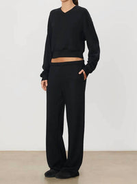Eterne - Women's Oversized Wide Leg Sweatpant