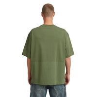 G-Star Woven Mix Boxy T-shirt in green - men's t-shirt - detail view