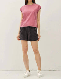 Be Cool - Linny Acid Wash Cap Tee