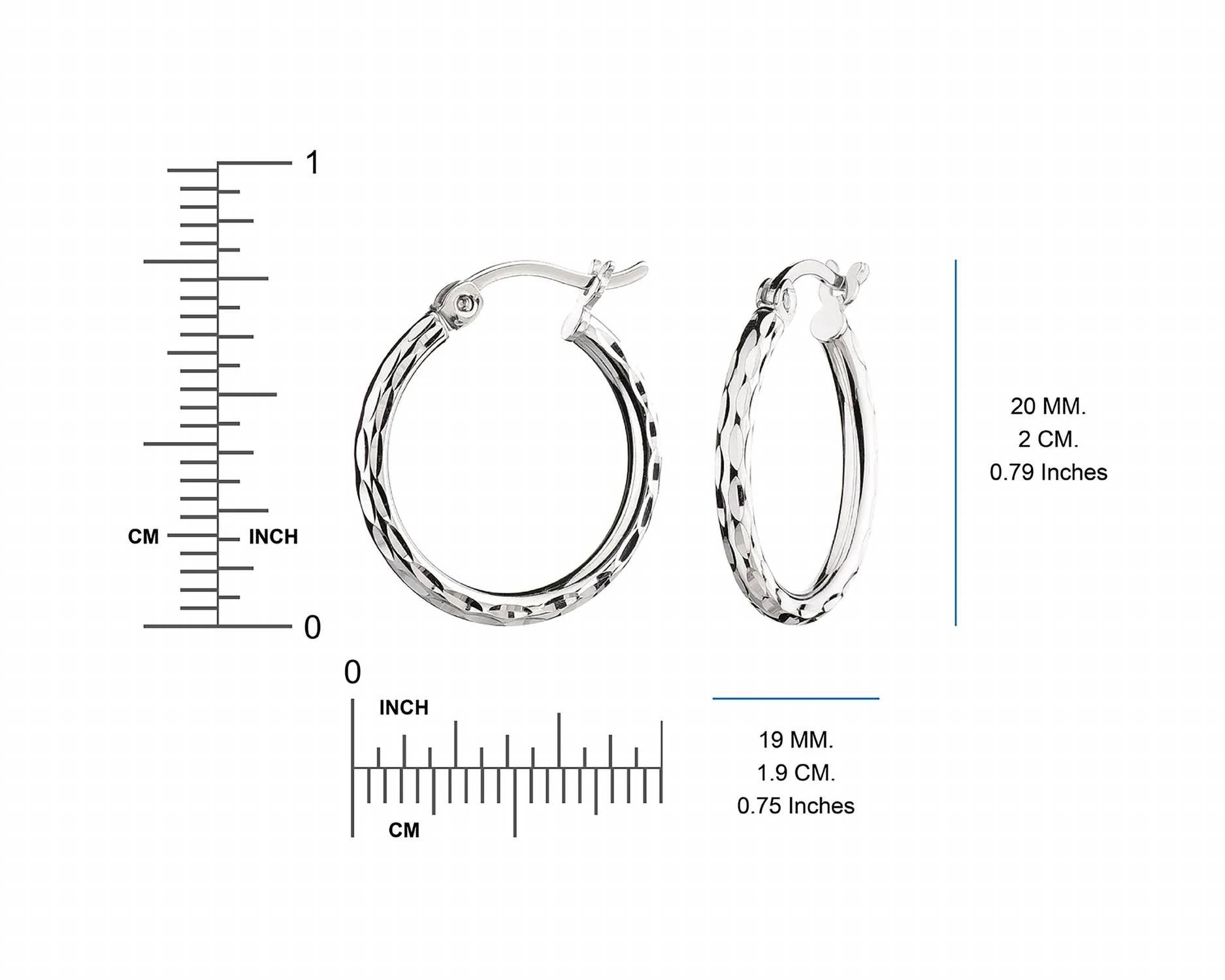 Gold & Honey - Women's Small Hoop Earrings - Set Of 3