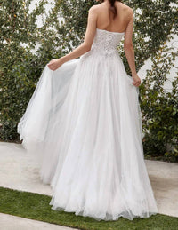 Andrea & Leo Couture - Gabrielle Strapless Tulle Beaded Wedding Dress