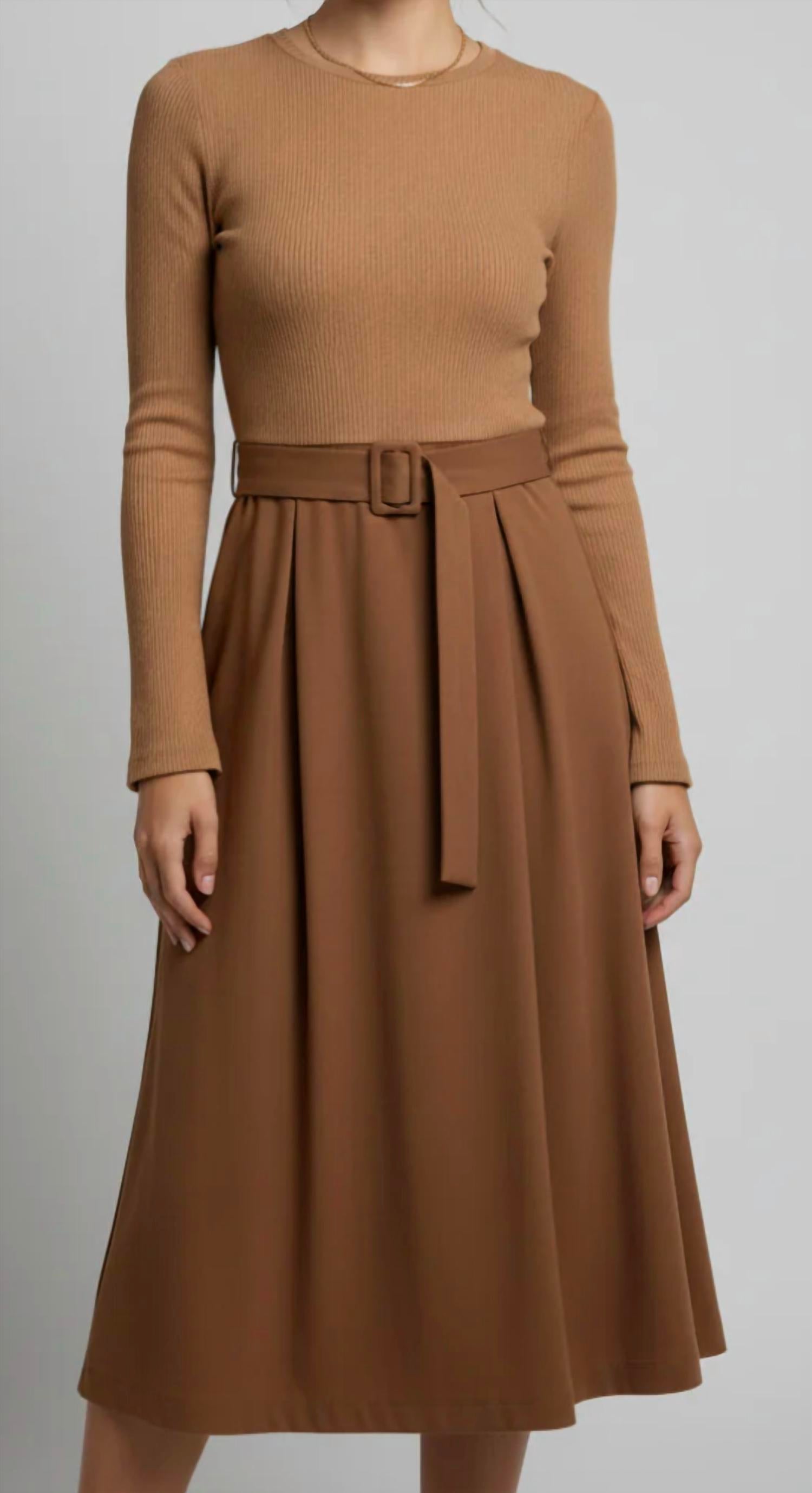 She + Sky - Knit on Cotton Dress