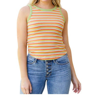Hayden La - Now and Forever Striped Tank Top