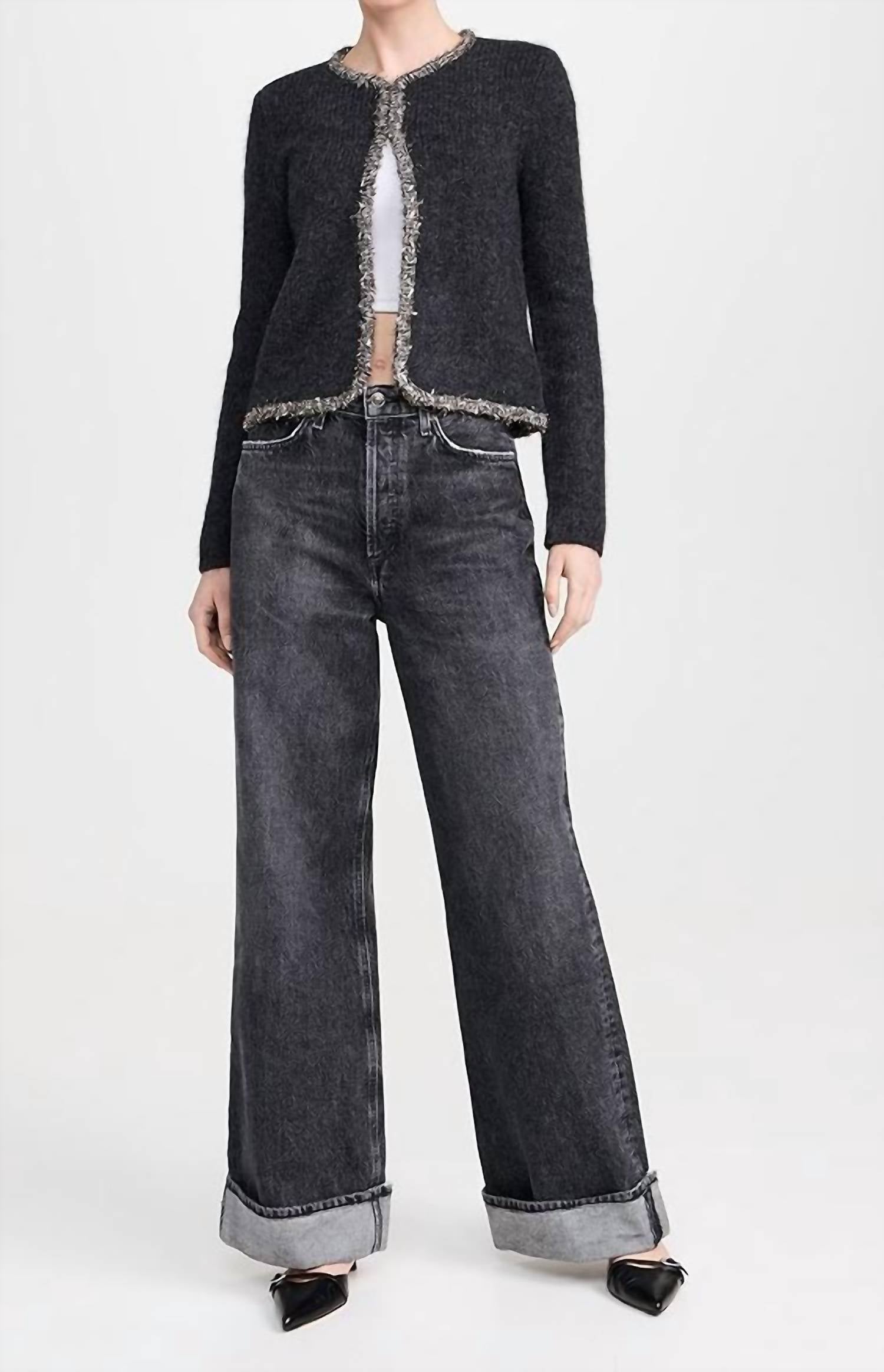 Rag & Bone - Davies Metallic-Trim Cardigan