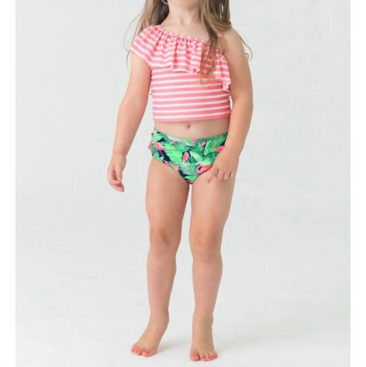 Rufflebutts - One Shoulder Ruffle Tankini