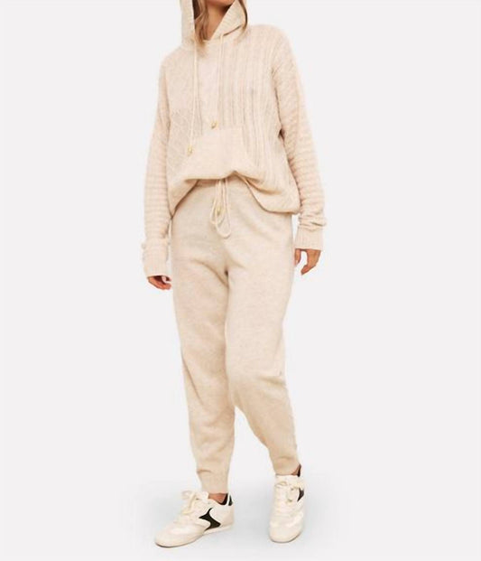 Brodie Cashmere - Cable Knit Cashmere Jogger