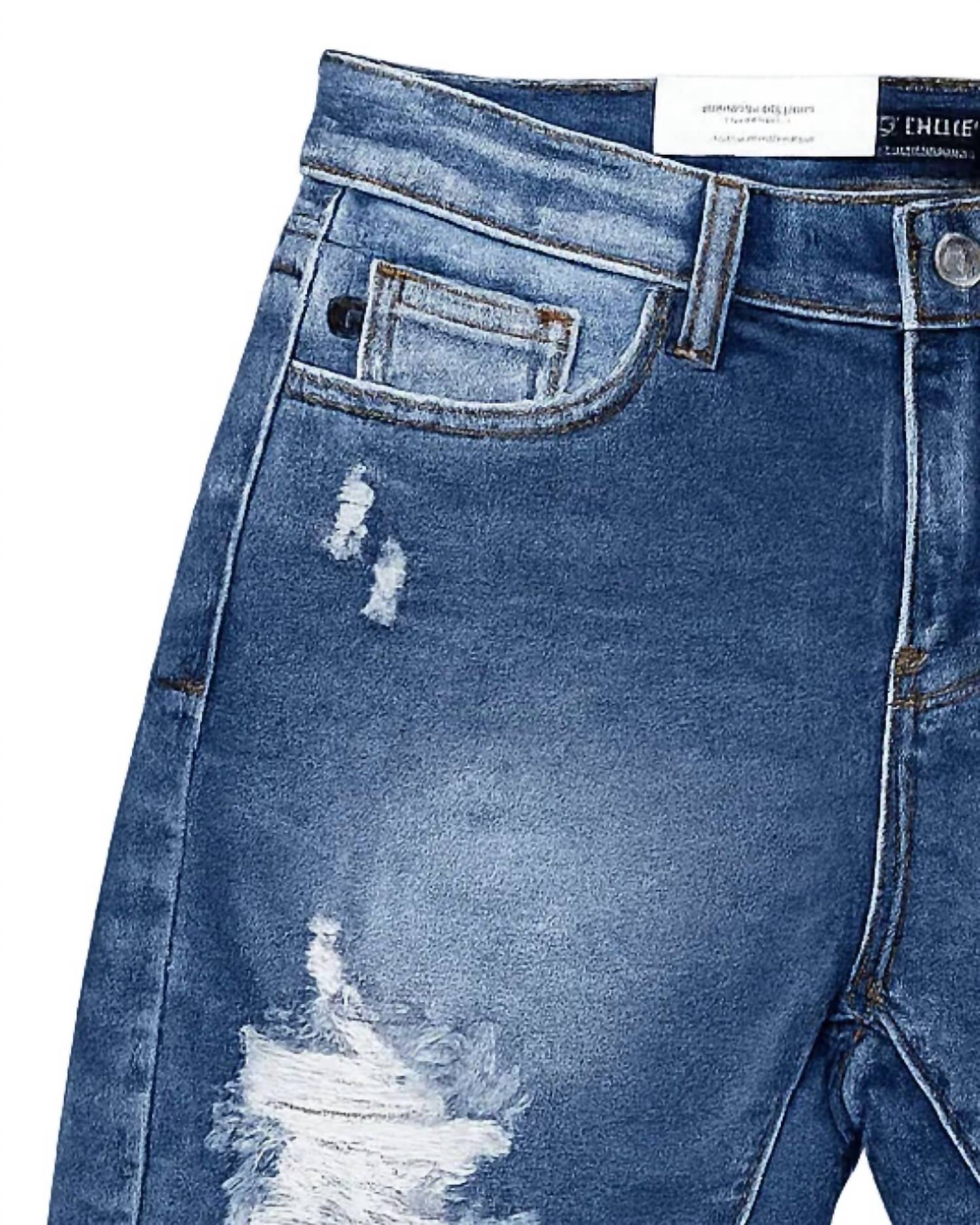 Judy Blue - Women's Mid Rise Destroyed Shorts