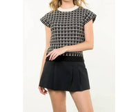 Thml - Chanelle Check Knit Top