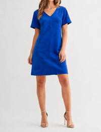 Joh Audrey V-Neck Dress with Pockets in navy - women's dress